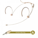 Uus Beež Traadita Peakomplekti Mikrofon 3,5 mm 3-pin K&otilde;rvaklambriga Mikrofon Kahe K&otilde;rvaklapiga V&otilde;imendi H&auml;&auml;lek&otilde;lar Mikrofonitarvikud