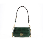 Tory Burch Britten Eemaldatava Ketiga Krokodillimustriga Nahast K&auml;ekott Baguette K&auml;ekott Risti-keha &Otilde;lakott V&auml;ikesed Naiste Kotid 141015-318 Basic Set (Bag+Dust Bag)