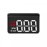 M3 Auto HUD-ekraan - Digitaalne OBD2 Head-Up-ekraan reaalajas kiiruse, temperatuuri ja pinge kuvamiseks - 86x37x16mm Must - Lihtne paigaldus