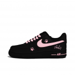 Nike Air Force 1 Roosa K&auml;pa Kutsika Nahast Kulumiskindel Libisemisvastane Kulumiskindel Libisemisvastane Madal L&otilde;ige DD8959-001(Team633-) 35.5