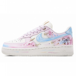 Nike Air Force 1 Virsik Oolong Polsterdus Kerge Madal Top Rula Kingad Naiste Sinine Roosa IB2574-600(Team1697-) 36