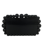 Boutique De FGG Naiste Akr&uuml;&uuml;lkarbist K&auml;ekott Helistatud &Otilde;htukotid Vabaaja K&auml;ekotid Rahakott Keti ja &Otilde;lapaela Kotid Crossbody Kott Mini Clutch must