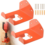 2 tk Trimmeri riiul Komplekt Trimmeri riiul Aia elektrit&ouml;&ouml;riista riidepuu Garaaži hoiustamine Stihl Kombi, Muru/Hekitrimmeri jaoks, Reguleeritav, Seinale kinnitatav 2-Pack oranž