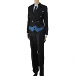 Hingav Must Lakeerija Kuroshitsuji Sebastian Michaelise Cosplay Kost&uuml;&uuml;m Halloweeni jaoks 2XL