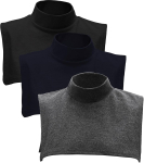 V&otilde;lts k&otilde;rge kaelusega dickey Eemaldatavad kraed Komplekt Pooltop Mock Blouse Krae Naistele Meestele 3 black