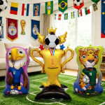 2026 USA Mehhiko Kanada Maailmameistriv&otilde;istluste Jalgpalli Fooliumpalli Dekoratsioon Seisualuse ja M&auml;ngu Cheer Rekvisiidiga