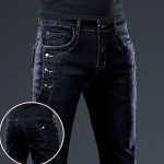 Teksad Meeste kevadp&uuml;ksid Slim Stretch vabaaja pikad p&uuml;ksid meeste p&uuml;ksid 34 black