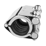 B97A-Toru parandusklamber Lekke tihendaja, Kiirparanduskomplekt plast- ja metalltorudele 3/4 tolli(26-29Mm) Silver B white