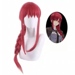 Anime mootorsaemees Makima Cosplay parukas S&uuml;nteetilised peopunased rollim&auml;nguparukad