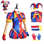 H&auml;mmastav Digitaalne Tsirkus Pomni Cosplay Kost&uuml;&uuml;m Multikakost&uuml;&uuml;m M&uuml;ts Kindad Sokid Halloweeni Peoks T&auml;iskasvanute Kost&uuml;&uuml;m Cos T&auml;iskomplekt 110
