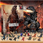 Godzilla advendikalender P&otilde;nev p&uuml;hade countdown m&auml;nguasjakollektsioon f&auml;nnidele