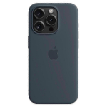 iPhone 15 Pro kaitsev silikoon&uuml;mbris - MagSafe &uuml;hilduv ja t&auml;iustatud disainiga kate must