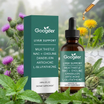 Googeer Vedel Maksatoetus Tilgad &ndash; Piimohakas, NAC, Kooliin, V&otilde;ilill, Arti&scaron;okk ja L-Glutatiooni Kompleks &ndash; 60ml / 2 fl oz. oz. 1pack