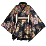 Jaapani kimonostiilis yukata seksikas pesu hommikumantel &ouml;&ouml;s&auml;rk magamisriided obi v&ouml;&ouml; kost&uuml;&uuml;m naiste kimono daamide muster minikleit gray