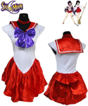 Jaapani Anime Kaitsja Sailor Moon Cosplay Kost&uuml;&uuml;mid Sailor Moon Chibiusa Hino Rei Kino Makoto T&auml;iskasvanute R&otilde;ivad M&auml;ngus&otilde;duri Kleit XXL gray