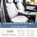 Geely Starray EM‑i / Galaxy Starship 7 EM‑i jaoks Autop&auml;evakate Poolkattega Istmepadi Hingav Auto Interj&ouml;&ouml;ri Aksessuaarid Artificial leather&Four Seasons black