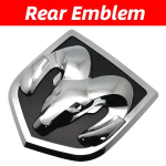 Auto esipadjake Tagaluugi embleem Dodge Ram 1500 2500 3500 HeavyDuty BigHorn 2010-2018 jaoks Kolju ABS Auto kleebis Pikapi kaunistus