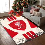 [Liverpool FC Tr&uuml;kitud Vaip] Vastupidav Kodu- ja Kontoriruumivaip, K&ouml;&ouml;gi Talumaja Dekoratiivne P&otilde;randamatt 80cmx120cm