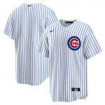 Chicago Cubs MLB Tikitud Pesapallis&auml;rk Unisex Spordis&auml;rk Valge triibuline Suurus 30 S Kuni XXXL White Stripe-M