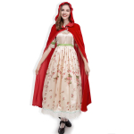 Halloweeni muinasjutt Punam&uuml;tsik Hunt vanaema COS vanaema lilleline kleit Punam&uuml;tsik ja suur kuri hunt kost&uuml;&uuml;m adult xl beige