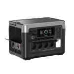 Oukitel p1500E plus Kaasaskantav toitejaam, 1800W nimiv&otilde;imsus (3600W tippv&otilde;imsus), 1536 Wh mahutavus, LiFePO4 aku, 4 AC pistikupesa must
