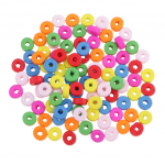 100 tk v&auml;rvilised puidust Rondelle helmed, suur auk ehete valmistamiseks 8mm 8mm