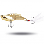 2tk VIB peibutis 3,5 tolli / 23g vibratsioonilusikas kalap&uuml;&uuml;gi peibutis Bass Bait Kunsts&ouml;&ouml;t Peibutis Vib Bait Golden-2pcs