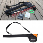 K&auml;rbsep&uuml;&uuml;gi koti &uuml;mbris 80 cm/31,4 tolli &otilde;ngeritva ja rulliga reisikohver forellil&otilde;he p&uuml;&uuml;givahendite jaoks 1pcs bag oranž