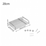 Roostevabast terasest k&ouml;&ouml;giriiul Vannitoa riiul Seinale paigaldatav hoiurest, &uuml;hekordne lare 20