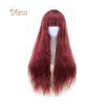Fetong 65 cm naiste pikad lokkis lainelised juuksed T&auml;is parukas Moekas kost&uuml;&uuml;m, pidu, anime cosplay One Size helepruun v&auml;rv