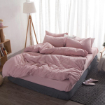 4 tk voodipesu komplekti lina komplekt kootud tekstiil puuvillane mugavus tekikott tekikott Twin 3Pcs gray