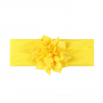 Elastne peapael Turban T&uuml;drukutele Armas pehme lilleline juuksepael Lastele Printsessi juuste aksessuaarid style 1 yellow
