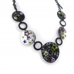 NOA [H9034] - disainerkaelakee 'Carmen' lilla roheline lilla