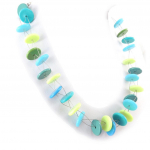 NOA [K0177] - t&uuml;rkiisroheline 'Coloring' disainiga kaelakee t&uuml;rkiissinine