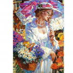 Teemantmaal Portree Pilt rhinestones Teemanttikandid Naiste Lille Kodukaunistus 20X30CM