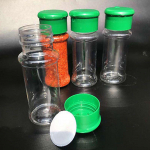 2 tk atraktiivne ja vastupidav plastist soolapipra &auml;&auml;dika&otilde;li kruet&scaron;eiker jar l&auml;bipaistev pudelipott