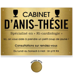Les Tr&eacute;sors De Lily [R1429] - Professionaalne humoorikas metalltahvel 'Anis-th&eacute;sie' kuld - 33x22 cm kuld