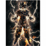 5D DIY teemantmaalikomplekt Super Saiyan Art Teemanttikandid Rhinestones Kaunistused koduks 30x40cm