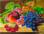 Diamant Painting Fruit 5D Teemantmosaiik ristpistes Daimond Painting t&auml;ispuur 15*20cm