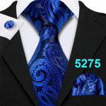 8 stiili Paisley siidist lips meestele Jacquard kootud pulmakaelalips Hanky ​​mansetin&ouml;&ouml;pide komplekt 5275