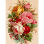 5D teemantmaaling Lillelinnud t&auml;isruudu/&uuml;mmargused teemanttikandid Ristpistes pojeng Mosaiik N&auml;put&ouml;&ouml; Kodukaunistuse komplektid Full Round 20X30CM punane