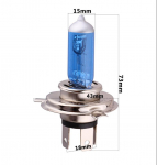 1tk H4 Super Bright valge uduhalogeenpirn 55W auto esilatern Kerge auto stiil auto valgusallika parkimine kollane merevaigukollane DRL 12V kollane