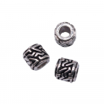 20 tk suure augu vaher&otilde;ngad helmed v&otilde;lusid tarvikud ehete jaoks Antiik h&otilde;bedane v&auml;rv 7X7X7mm