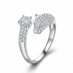 SACE GEMS Klassikaline vasesulamist tsirkoonist s&otilde;rmus Naiste ehted Pulmalubaduse peokingitus Open roosa