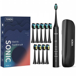 Kaasaskantav Yunchi Sonic Adult elektriline hambahari, 5 režiimi, 2 minutit nutikas taimer USB taaslaetav 4 tundi kiirlaadimine kestab 45 p&auml;eva