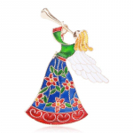 Blucome J&otilde;ulupross Sarv Ingel Korsaat naistele Lastele Kampsun M&uuml;ts Sallikott Hijab Pins Uusaasta kingitused sinine