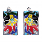 Loomingulised naiste h&otilde;bek&otilde;rvar&otilde;ngad v&auml;rvilised tsirkoonist k&auml;sitsi valmistatud emailiga papagoi v&auml;rvilised ainulaadsed k&otilde;rvar&otilde;ngad moeehted pulmapruutk&otilde;rvar&otilde;ngad mitmev&auml;rviline