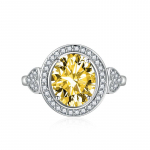 BELLA BOX, s&uuml;damest avanevad muudetava suurusega s&otilde;rmused naistele, tsirkoonist kihluspeole peened ehted Adjustable Opening roheline