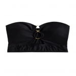 Naiste Push Up ujumisriided Naistele Olkadeta Puhasv&auml;rvilised Ujumisrinnahoidjad Suurep&auml;rased &otilde;&otilde;nsad rannabikiinid S must