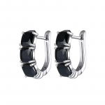 BLACK AWN Black Stone Hoop k&otilde;rvar&otilde;ngad naistele Hoop Ear Ehted